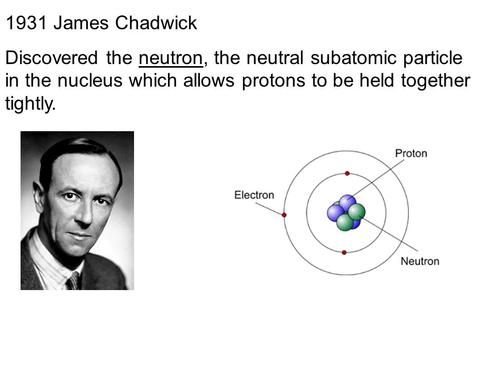 James chadwick and the neutron